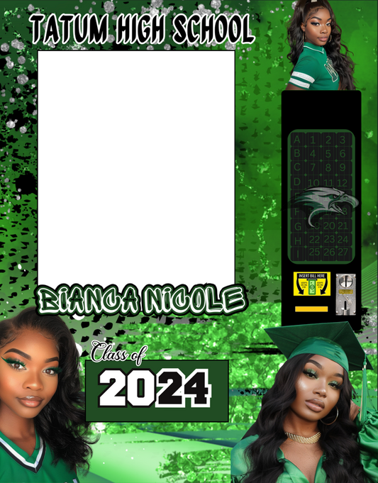 16x20 Editable Graduation Vending Machine Template! ๐
